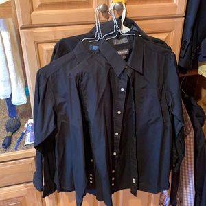 Black Oxford shirts